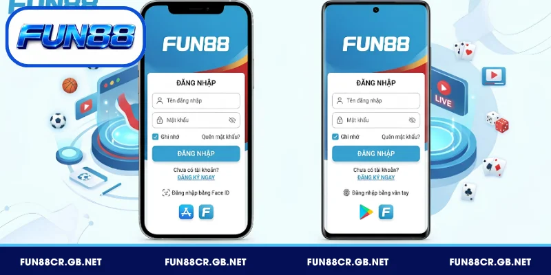Đăng Nhập FUN88 – Hướng Dẫn Nhanh Chóng, Đơn Giản Từ A-Z 2 Đăng nhập FUN88 trên iOS & Android dễ dàng