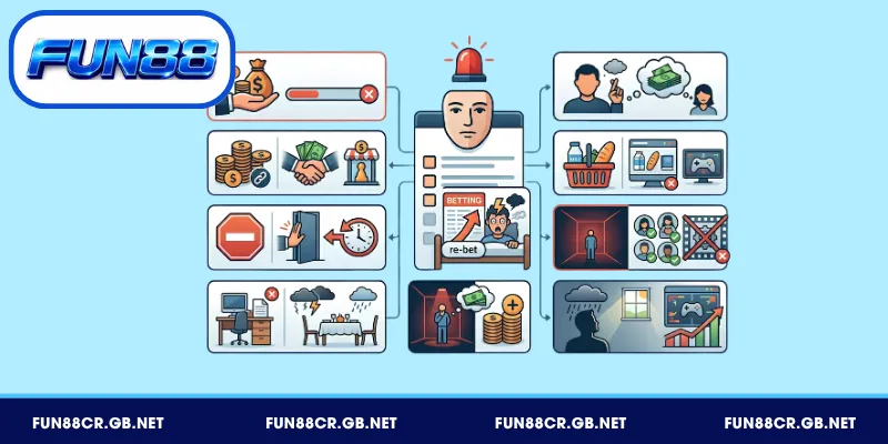 Những biểu hiện phổ biến của việc quá đà cá cược